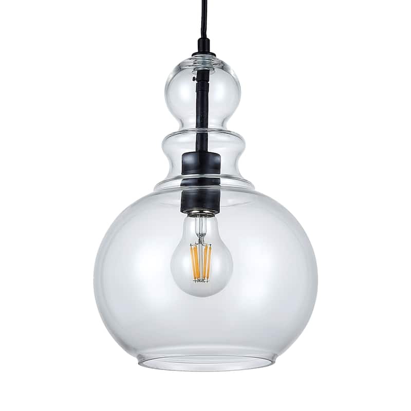 1 LT Pendant with Clear Glass Shade 75W BULB NOT INCLUDE