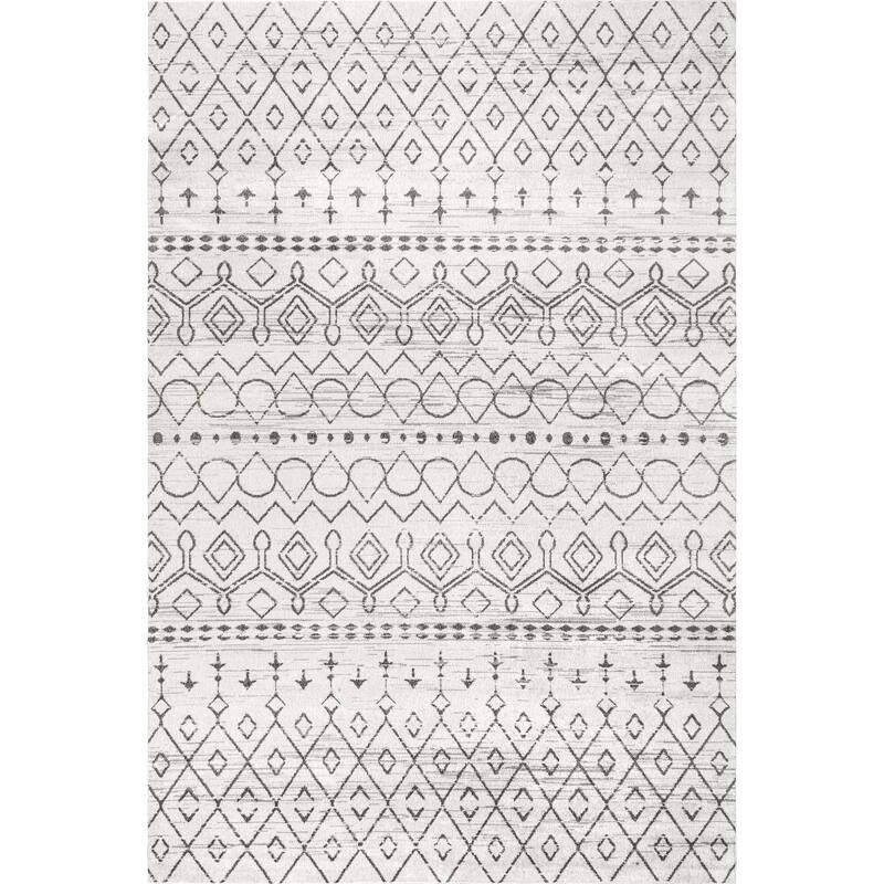 Nuloom Audrey SpinClean Machine Washable Geometric Moroccan Area Rug