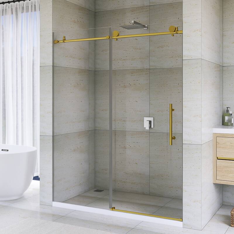 60" x 76" Sliding Frameless Shower Door - 60'' x 0.31'' x 76''