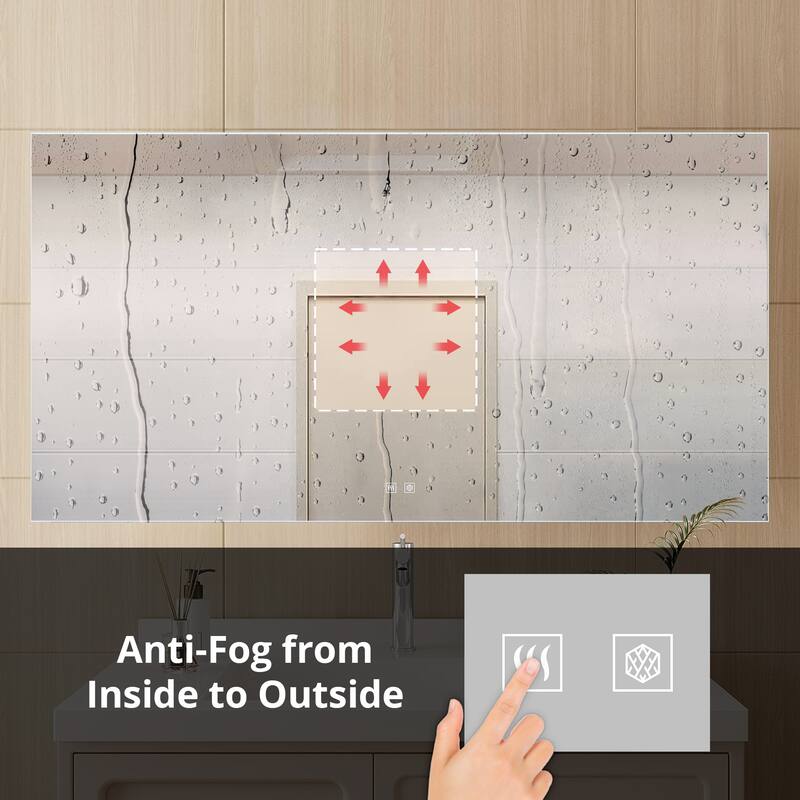 Vellum LED Bathroom Vanity Mirror - N/A