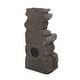 preview thumbnail 7 of 9, Candler Outdoor Tier Rock Fountain Outdoor 4 by Christopher Knight Home