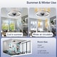 preview thumbnail 51 of 59, Low Profile Ceiling Fan with Light: 20-16 Inch, App Remote Control, Dimmable 3 CCT LED, 6 Wind Speeds, Ultra Quiet