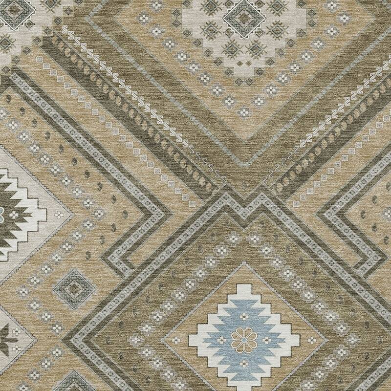 HomeRoots Tribal Transitional Rectangle Outdoor Rug