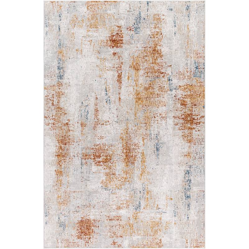 Livabliss Rustic Carmel Abstract Area Rug