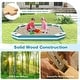 preview thumbnail 5 of 10, Costway Outdoor Wooden Sandbox with Animal Patterns Seats Backyard - See Details