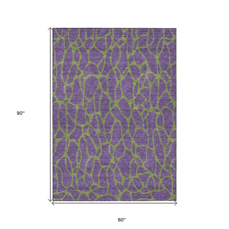 HomeRoots Geometric Transitional Rectangle Outdoor Rug