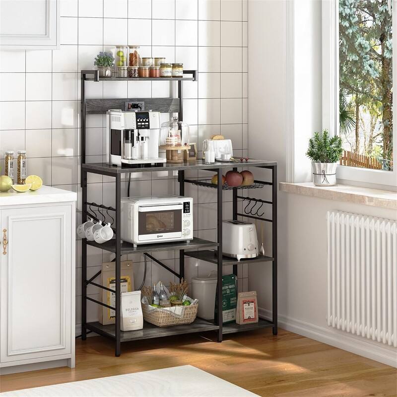 Bakers Rack - 15.7"D x 35.4"W x 52"H