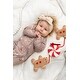 preview thumbnail 3 of 1, Breezy Bear Baby Footie Pajamas, 2-Way Zipper - Gingerbread Lane