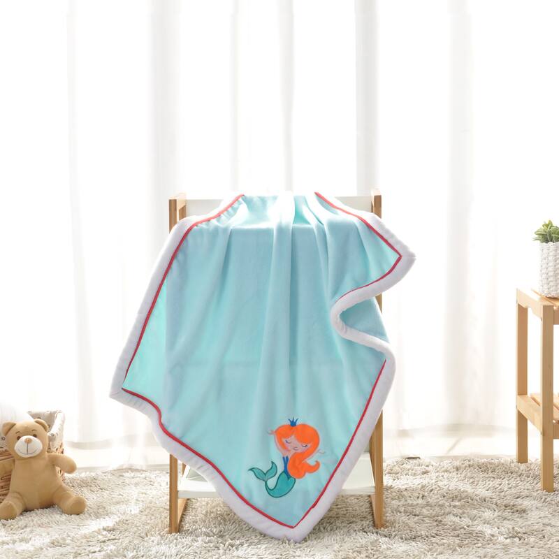 BOON Super Cute Cartoon Flannel Fleece Ultra Soft Baby Throw Blanket