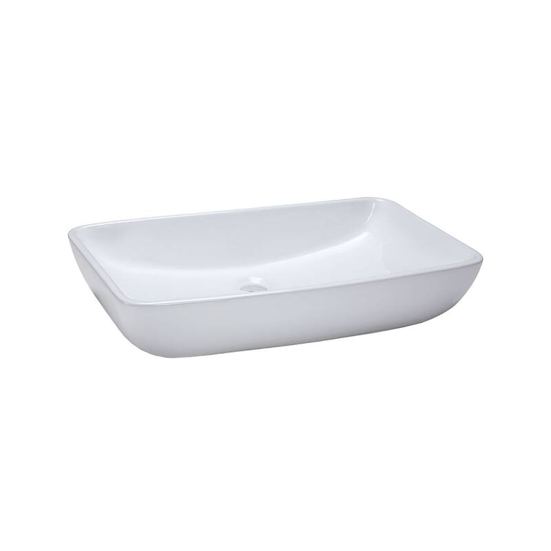 Elk Home Ceramic Vessel Sink White Earthenware Sink