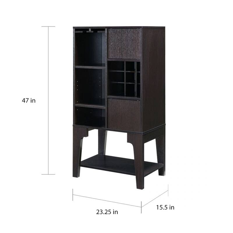 Furniture of America Cregg Contemporary 4-shelf Buffet with Wine Rack