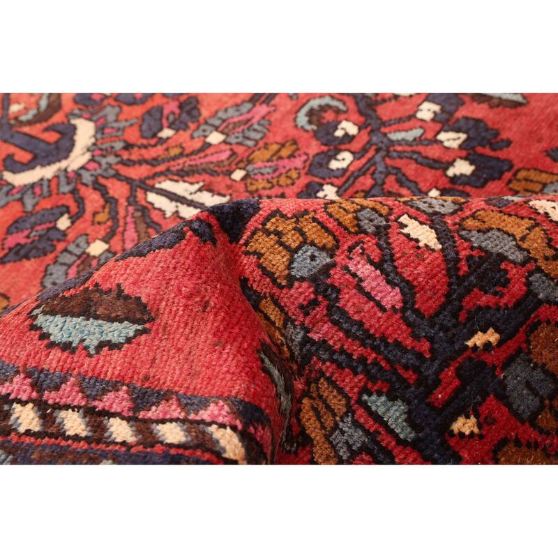 ECARPETGALLERY Hand-knotted Andelz Red Wool Rug - 3'1 x 9'11