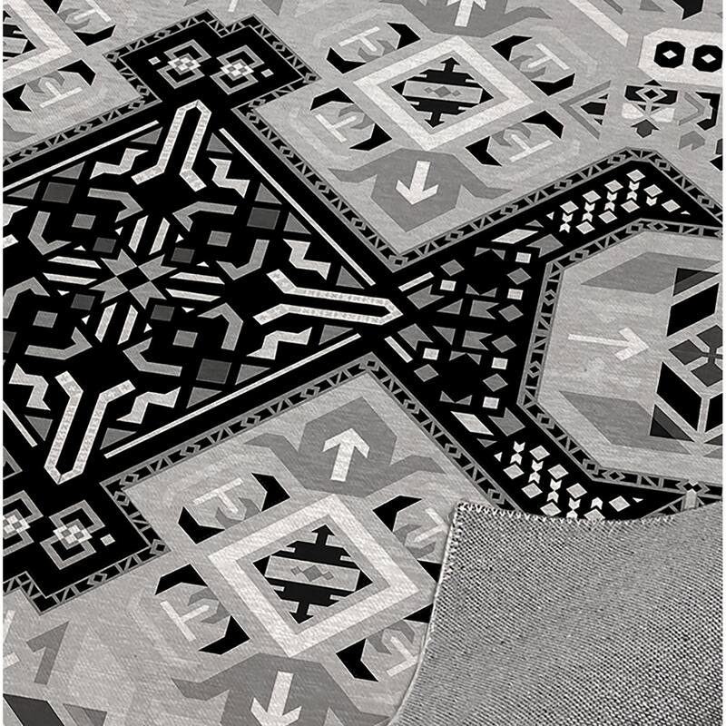 ABADEH BLACK AND WHITE Doormat By Kavka Designs Bed Bath & Beyond