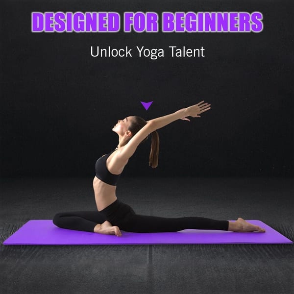 0.4 Inch Thick Yoga Mat Extra Thick Non Slip Exercise Mat For Indoor  Outdoor Use - Bed Bath & Beyond - 37126942