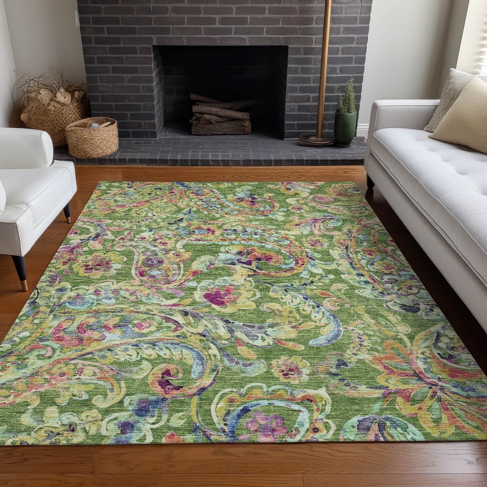 Premium Washable Super Soft Paisley Mayfield Rug