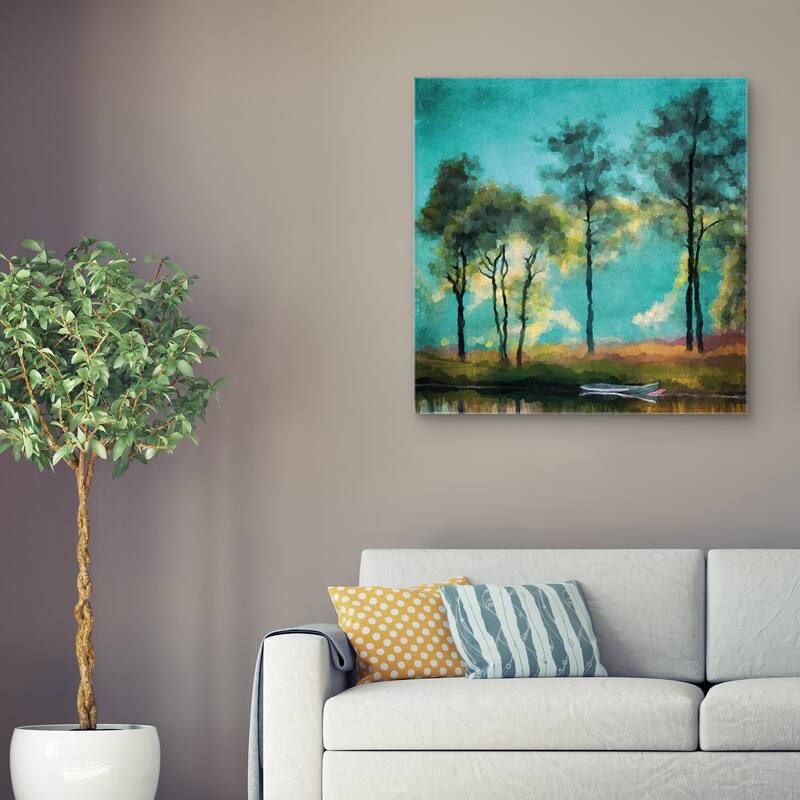 Lakeside by Willowbrook Fine Art Canvas Art Print
