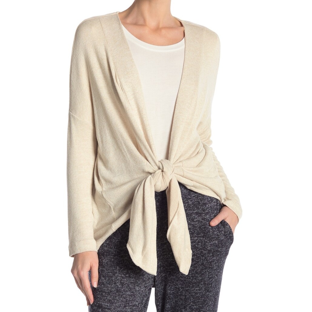 ivory tie front cardigan