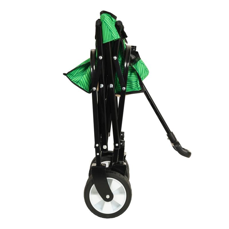 Colorful Collapsible Utility Wagon Cart with Strapping System - 225 lb Capacity