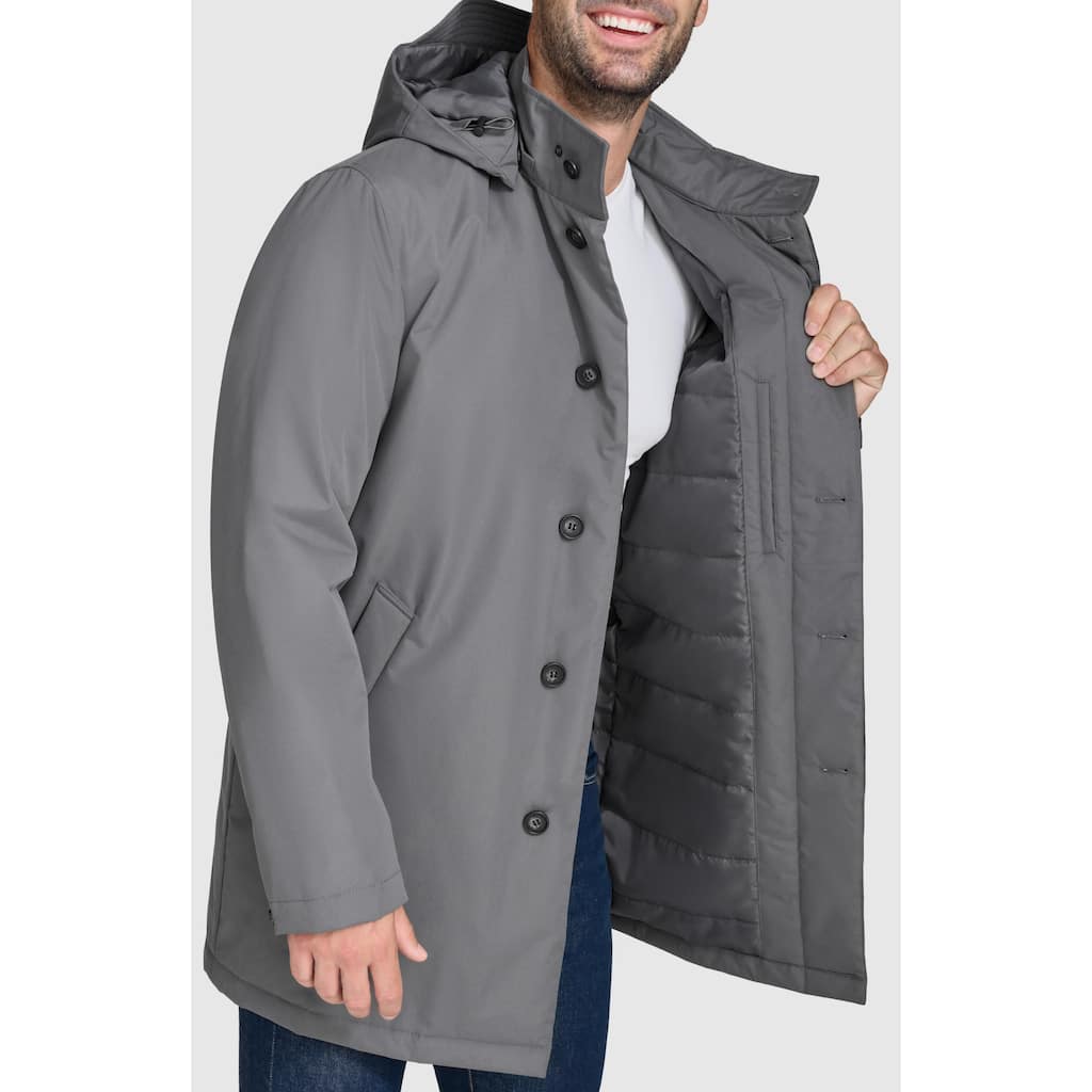 Cole Haan Men's Hooded Raincoat