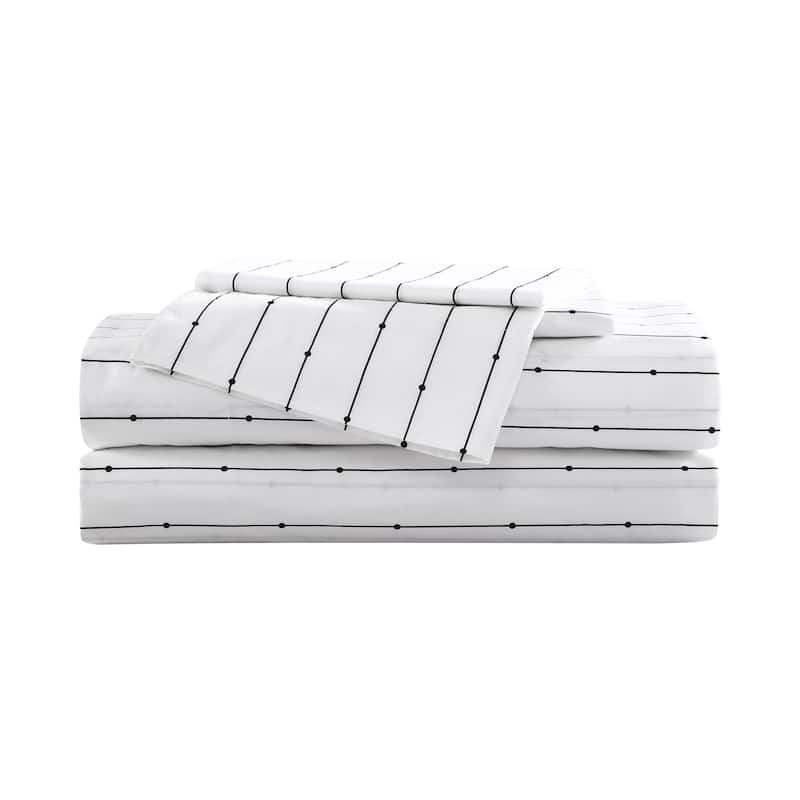 City Scene Cotton Percale Printed Sheet Sets