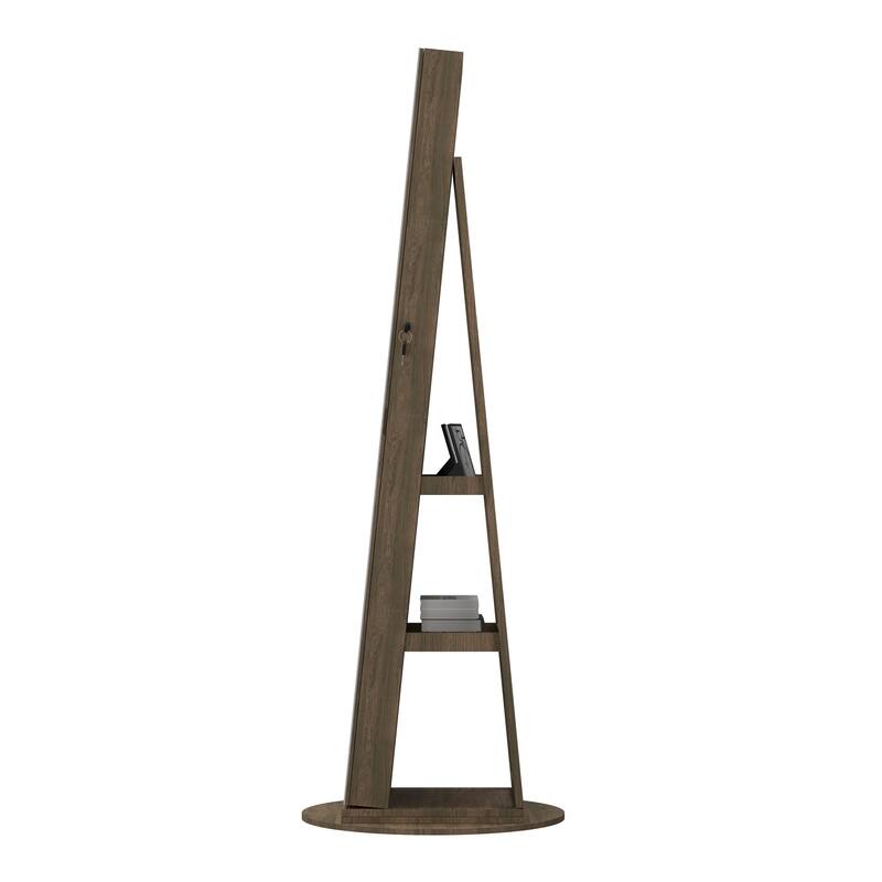 360°Swivel Jewelry Cabinet with Full Length Mirror