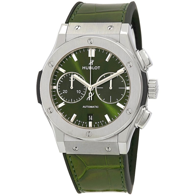 Hublot Classic Fusion Automatic Chronograph Men's Watch - Green
