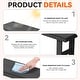 preview thumbnail 40 of 58, 3-Piece HDPE Outdoor Dining Set with Umbrella Hole Table and Two 2-Person Benches