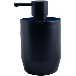 Spirella Bicchiere Porta Spazzolini In Ceramica JARO, Colore Nero - Accessorio Bagno Elegante