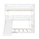 preview thumbnail 22 of 41, Versatility Full-Over-Full-Over-Full Triple Bunk Kids Bed with Built-in Ladder,Guardrails and Slide