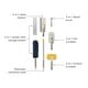 preview thumbnail 1 of 5, Joseph Joseph CleanTech 6-piece Deep Cleaning Set with Extension Pole