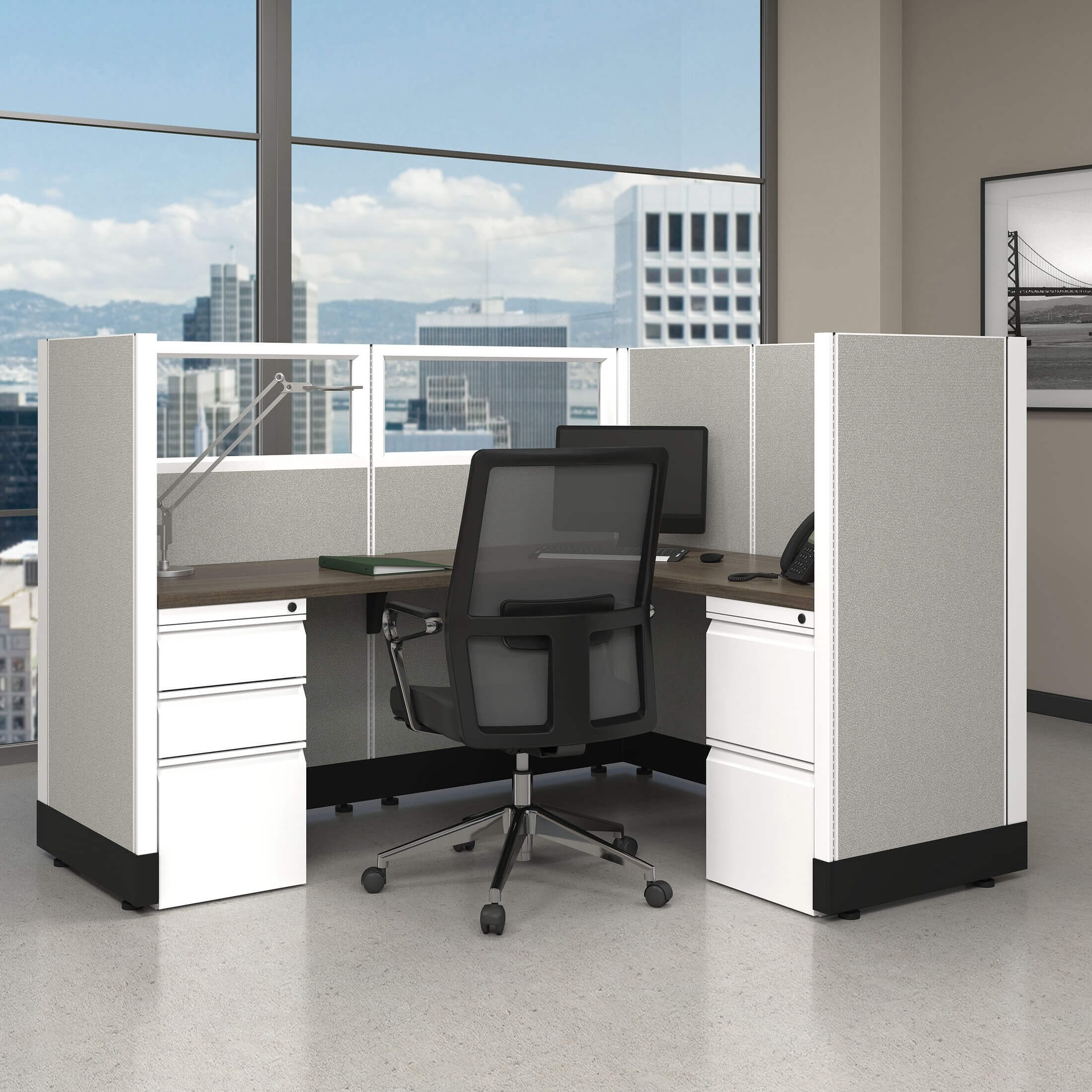 Shop Modular Office Furniture Systems 53h Powered Overstock