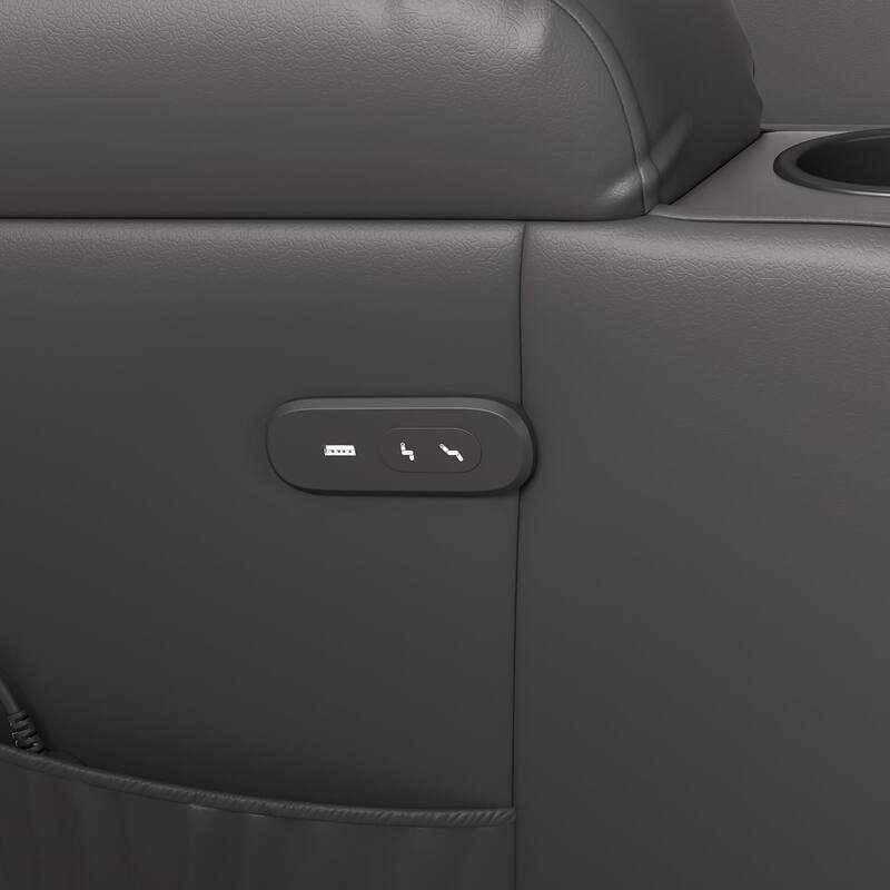 Furniwell PU Leather Power Lift Assist Recliner Chair with USB