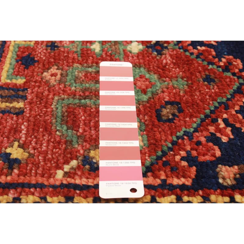 ECARPETGALLERY Hand-knotted Jules Serapi Dark Red Wool Rug - 4'10 x 8'0
