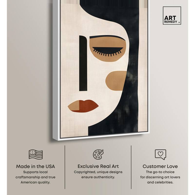 Face Moderne II Canvas by Art Remedy
