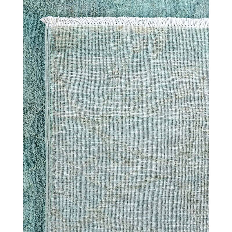 Vibrance, One-of-a-Kind Hand-Knotted Area Rug - Blue, 8' 2" x 9' 10" - 8' 2" x 9' 10"
