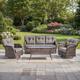 Option Brown Wicker & Gray cushion