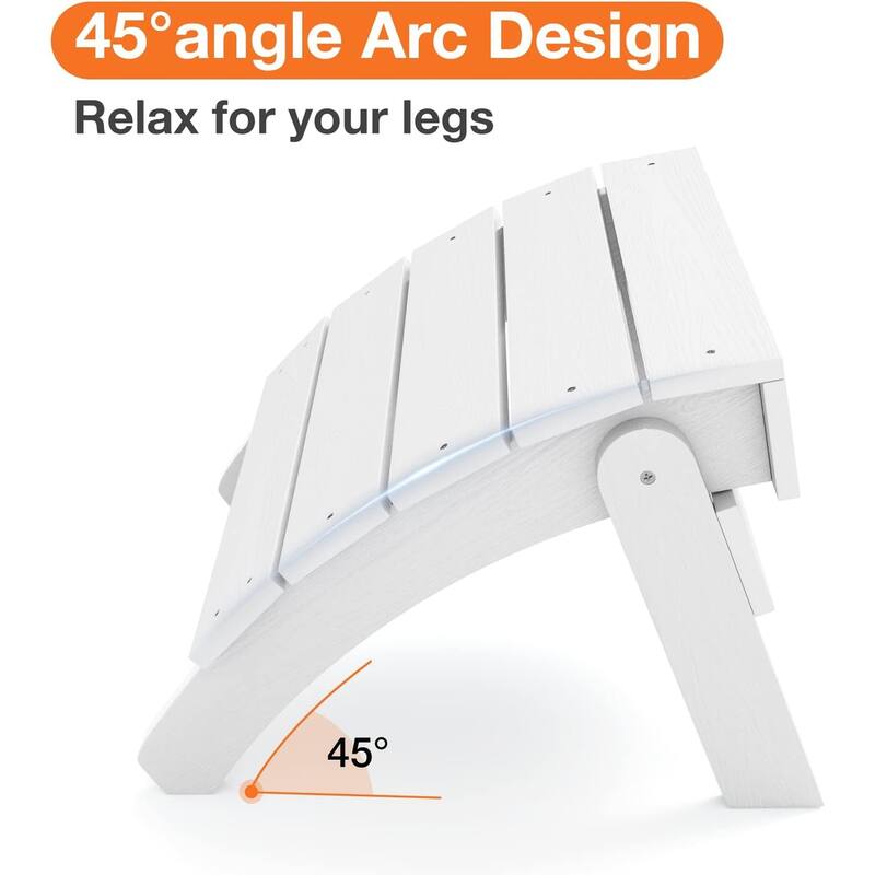 WINSOON Adirondack Ottoman,Folding Adirondack Foot Rest
