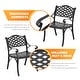 preview thumbnail 8 of 25, Nuu Garden Outdoor 2-Person Cast Aluminum Bistro Set with Cushions