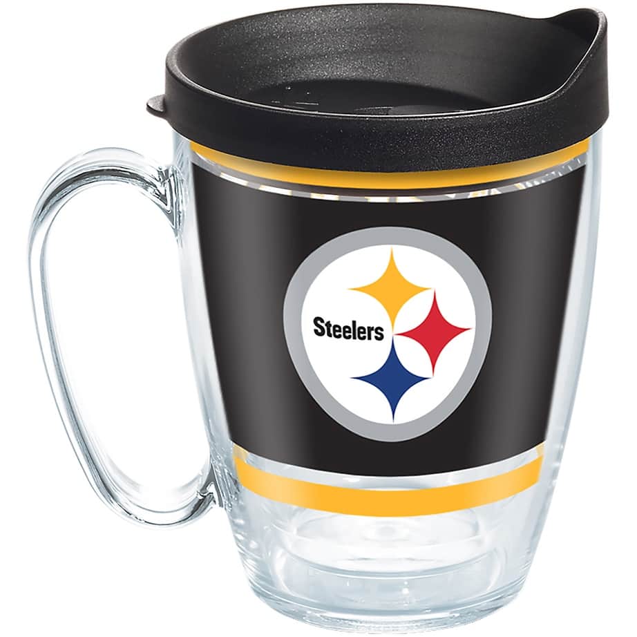 Tervis NFL Pittsburgh Steelers Legend Made in USA Double Walled Insulated Travel Tumbler, Classic - 16oz Mug