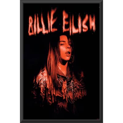 Billie Eilish - Sparks Framed Art Poster - 24 x 36 Inch