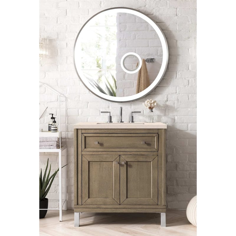 James Martin Vanities Chicago 30" Single Basin Hardwood Vanity Set