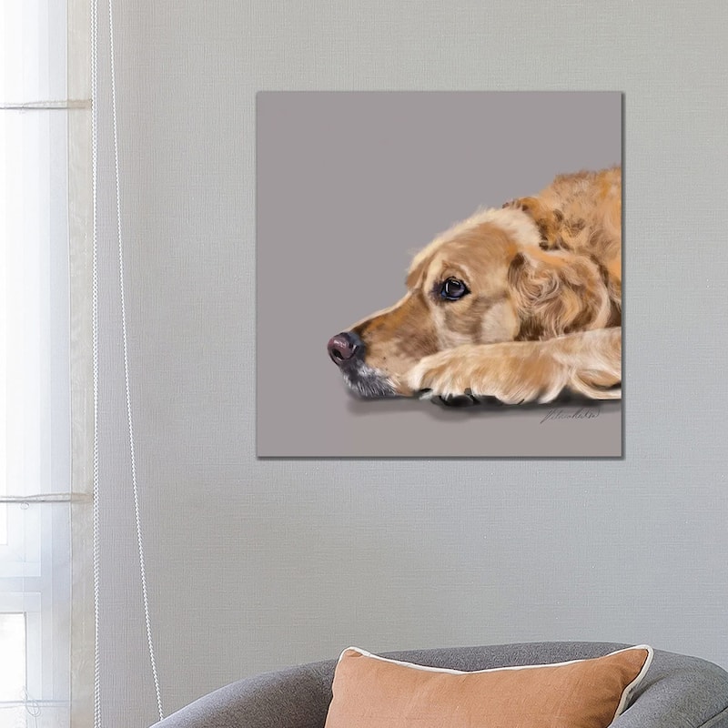 iCanvas "Golden Retriever" by Vicki Newton Canvas Print - 26x26x1.5