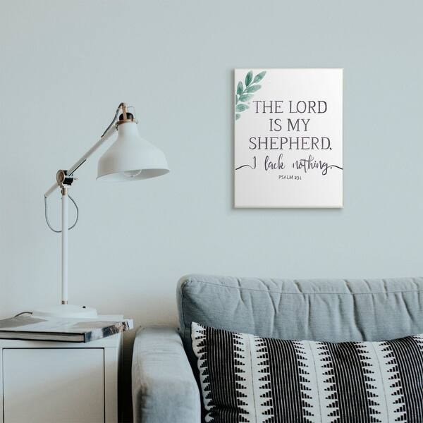 Stupell Industries Lord is My Shepherd Faith Quote Spring Florals Wood Art by Onrei Wall Plaque 7 x 17 Stupell Industries Lord is My Shepherd Faith Quote Spring Florals Wood Art by Onrei Wall Plaque 7 x 17