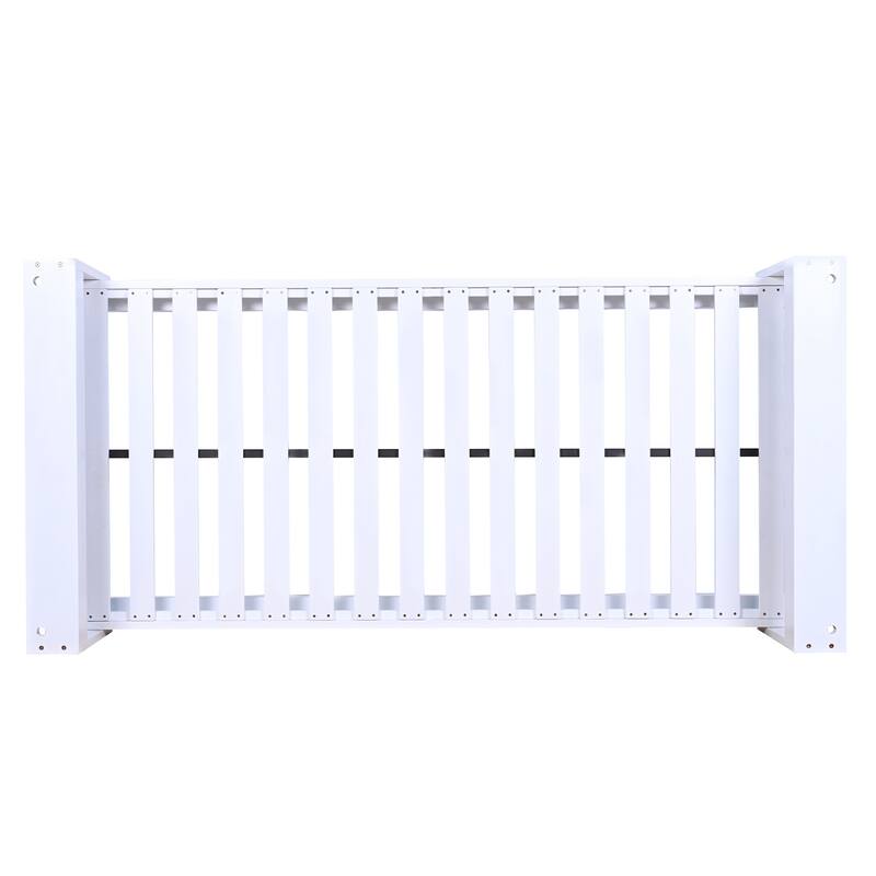 Swing Bed Seating Group, Patio Acacia Wood Swing Frame with Hemp Ropes for Garden, Backyard(Cushions and pillows not included)