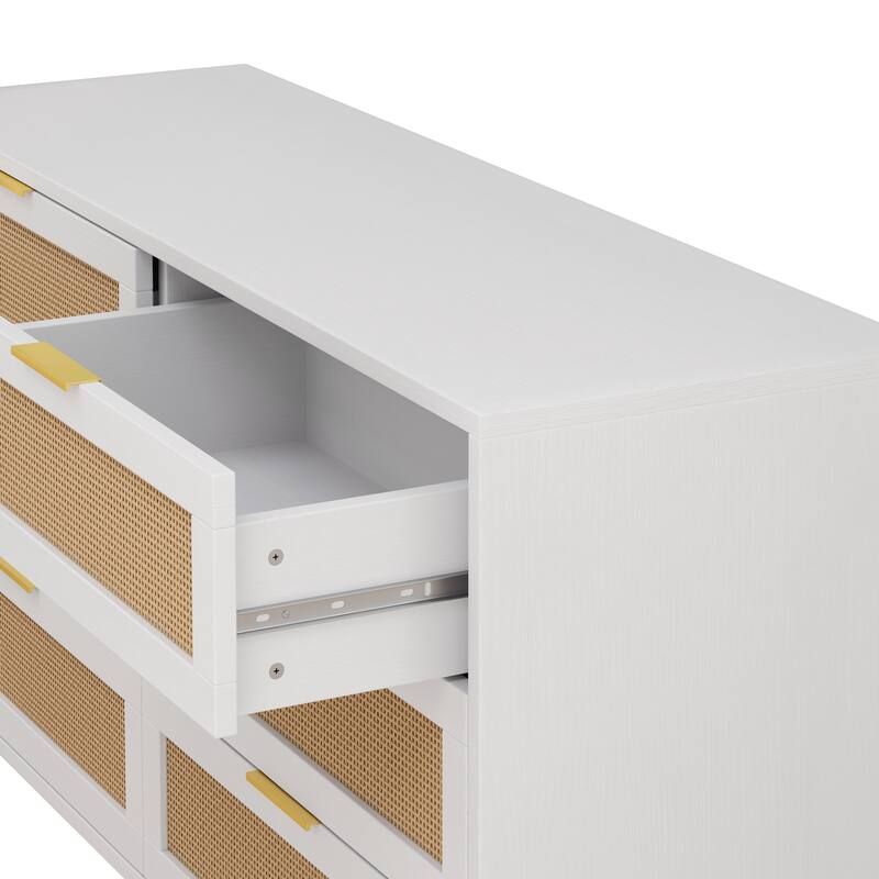 6Drawers Rattan Buffet Storage use Bed Bath