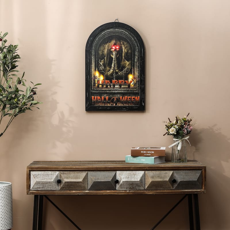 Happy Halloween Lighted Canvas Print