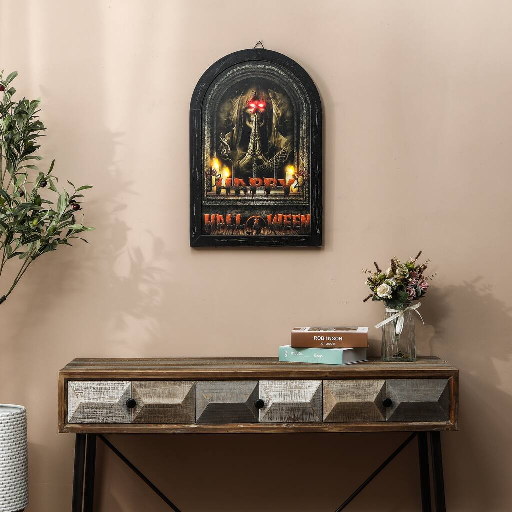 Happy Halloween Lighted Canvas Print