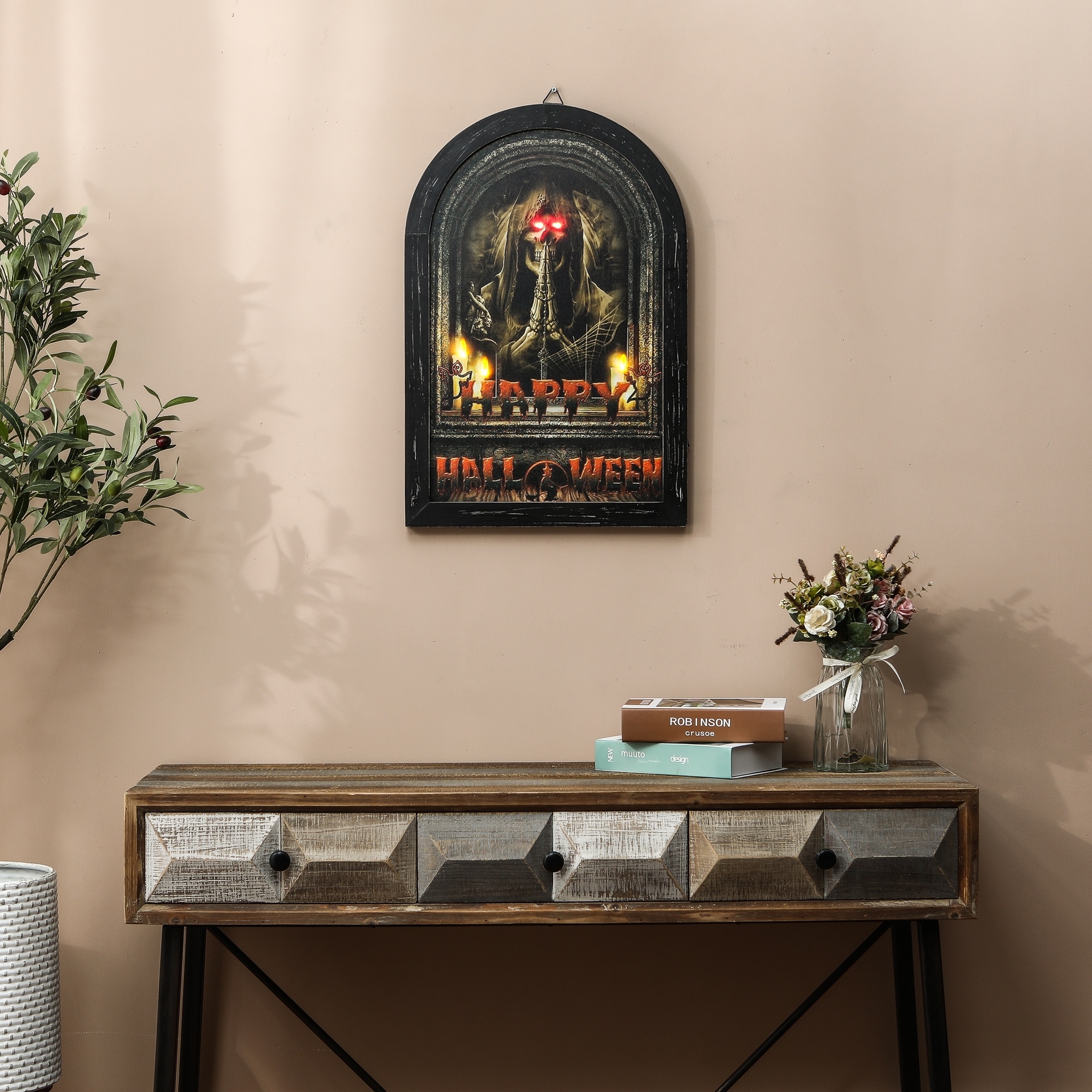 Happy Halloween Lighted Canvas Print