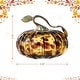 preview thumbnail 8 of 22, Glitzhome Gold Handle Amber Dots Glass Pumpkin for Fall Thanksgiving Decorating