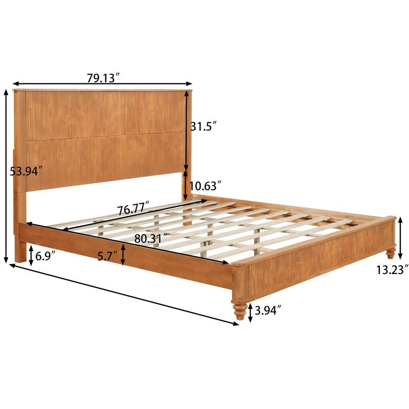 3-Piece Bedroom set with a King Size Bed and 2 Nightstands